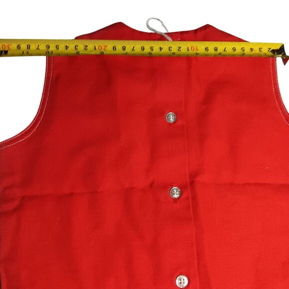 4T Vintage 1960's Girls Shirt Sleeveless Mod Red/White JEANIE Top NEW NWD TAGS D - Picture 8 of 9